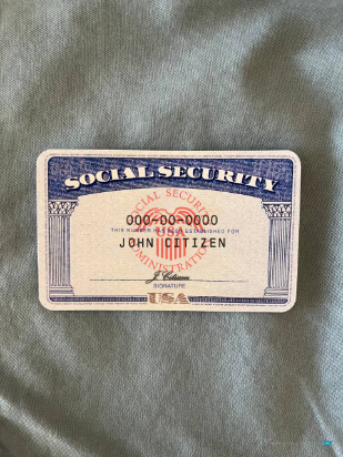 Download USA SSN photolook blue jeans background FRONT Photoshop template